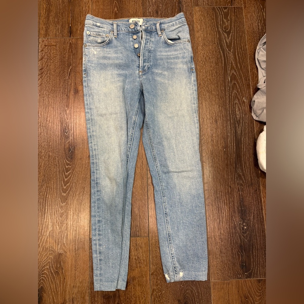 Agolde High Rise Light Blue Jeans